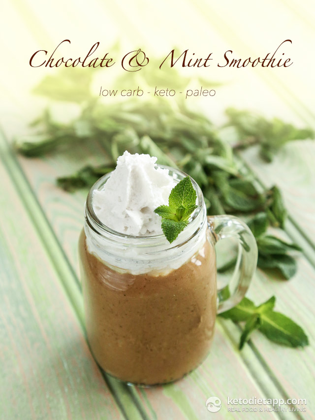 Keto Chocolate & Mint Smoothie