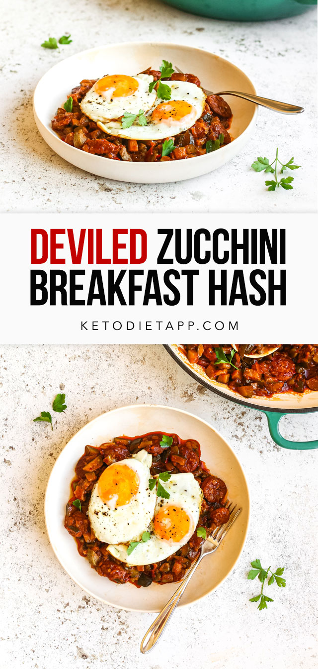 Deviled Zucchini & Egg Hash