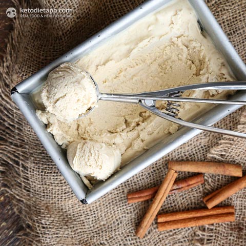 Keto Eggnog Ice-Cream