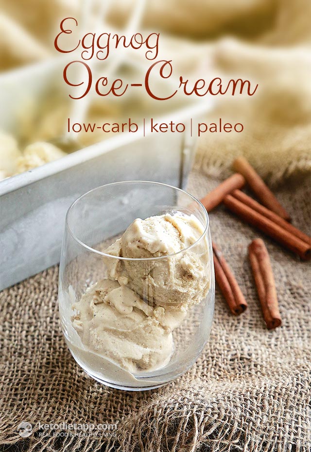 Keto Eggnog Ice-Cream