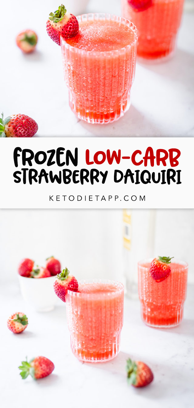 Low-Carb Frozen Strawberry Daiquiri