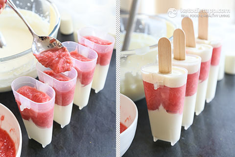 Keto Ginger & Rhubarb Creamsicles