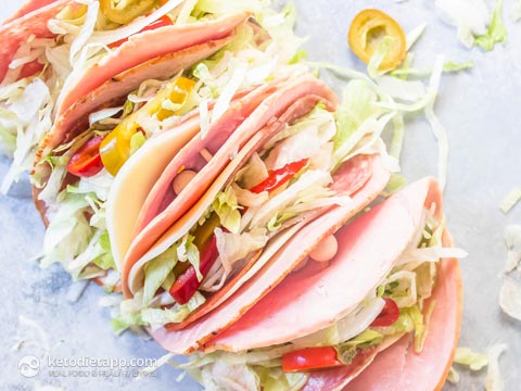 Keto Italian Sub Roll Ups