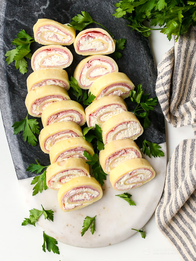 Ham & Cheese Horseradish Roll-Ups