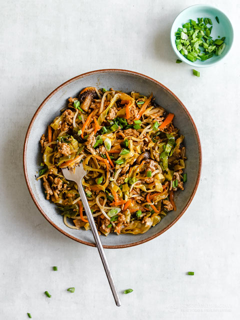 Keto Spring Roll in a Bowl