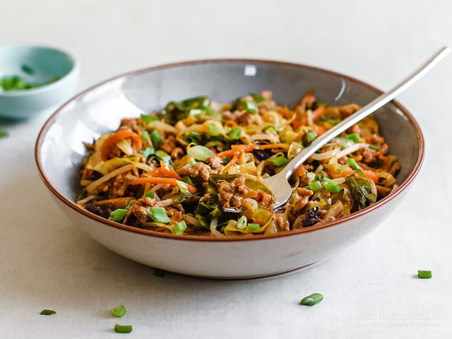 Keto Spring Roll in a Bowl