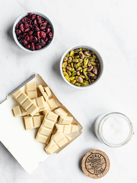 Keto White Chocolate Cranberry Bark