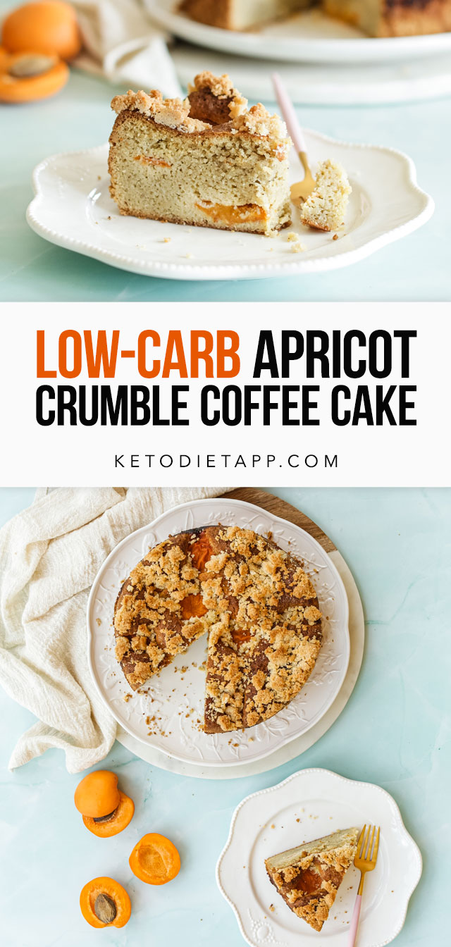 Low-Carb Apricot Crumble Coffee Cake