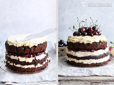 Low-Carb Black Forest Chocolate Cake