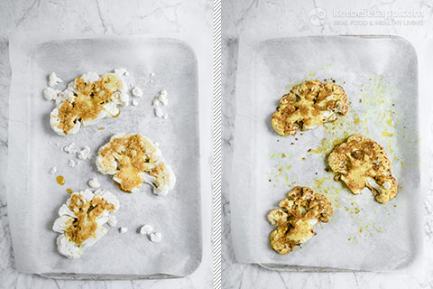 Low-Carb Curried Cauliflower Steaks