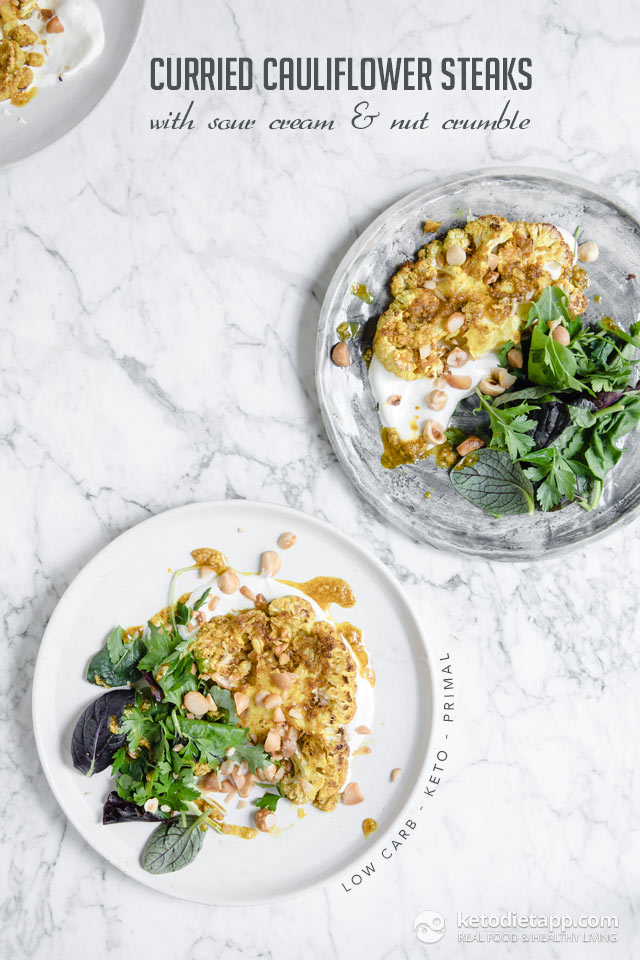 Low-Carb Curried Cauliflower Steaks