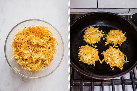 Low-Carb Halloumi & Vegetable Fritters