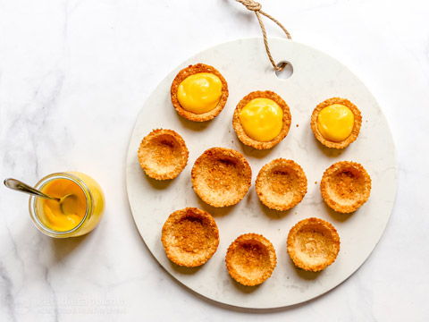 Low-Carb Passion Fruit Tartlets