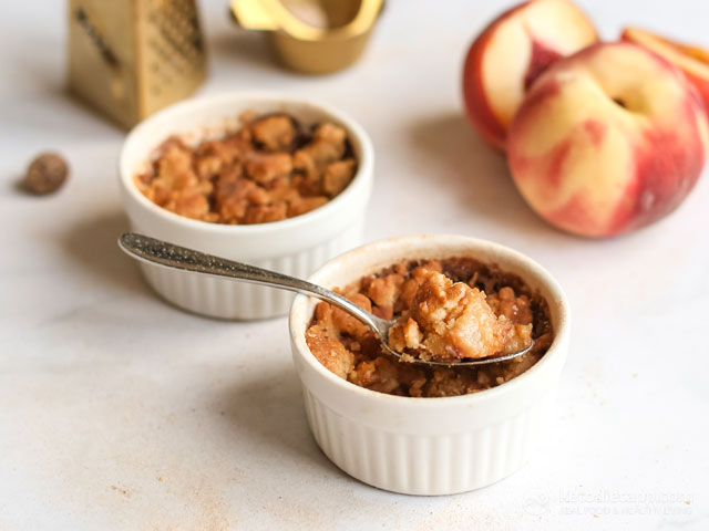 Low-Carb Single Serve Peach Cobbler