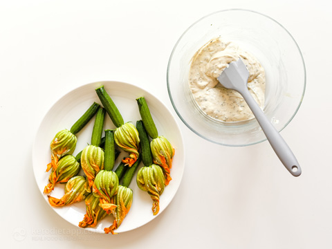 Low-Carb Stuffed Zucchini Flowers