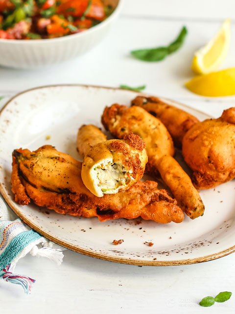 Low-Carb Stuffed Zucchini Flowers