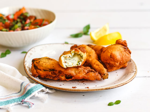 Low-Carb Stuffed Zucchini Flowers