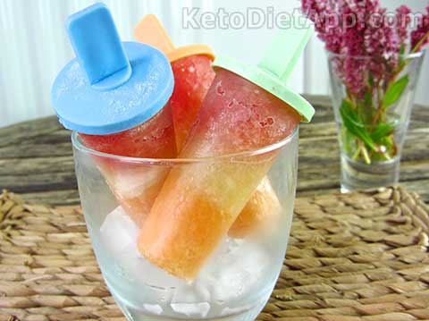 Low-Carb Triple Melon Popsicles