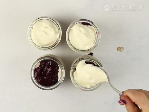 Keto Mulled Berry Chia Parfaits