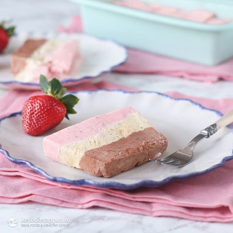 Keto Neapolitan Ice-Cream