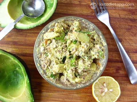 Low-Carb Sardine Stuffed Avocado