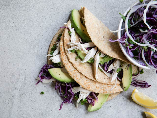 Pulled Chicken Keto Lunch Wraps