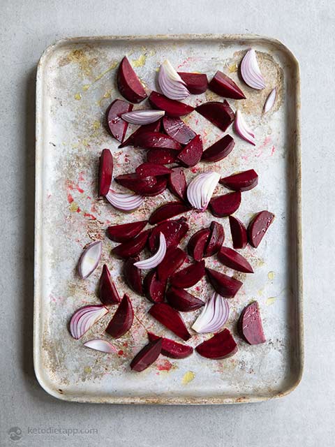 Roasted Beetroot, Goat Cheese & Avocado Salad