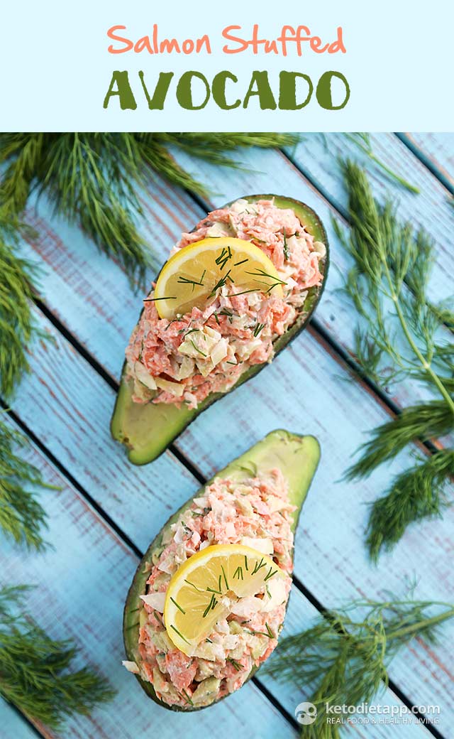 Low-Carb Salmon Stuffed Avocado