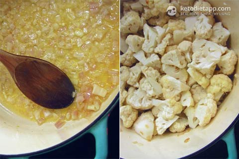 Low-Carb Spicy Cauliflower Soup