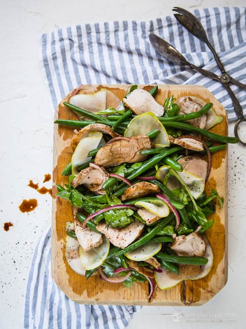 Low-Carb Warm Pork & Pear Salad