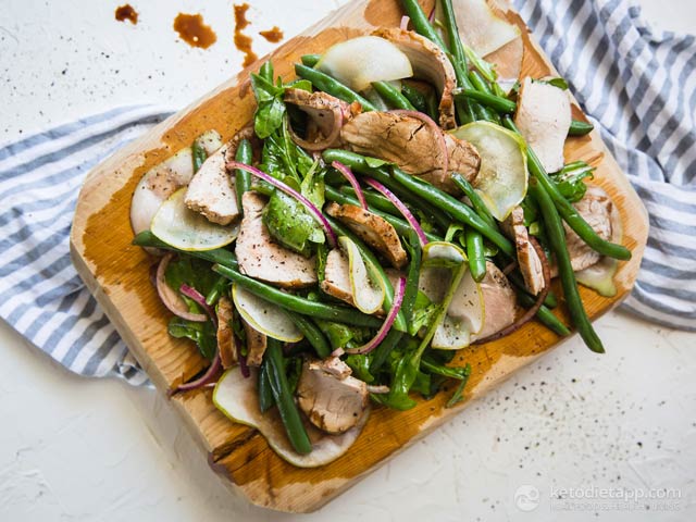 Low-Carb Warm Pork & Pear Salad