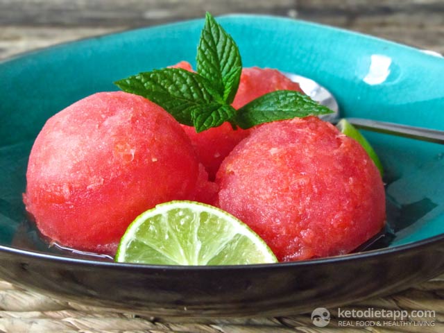 Low-Carb Watermelon & Lime Sorbet